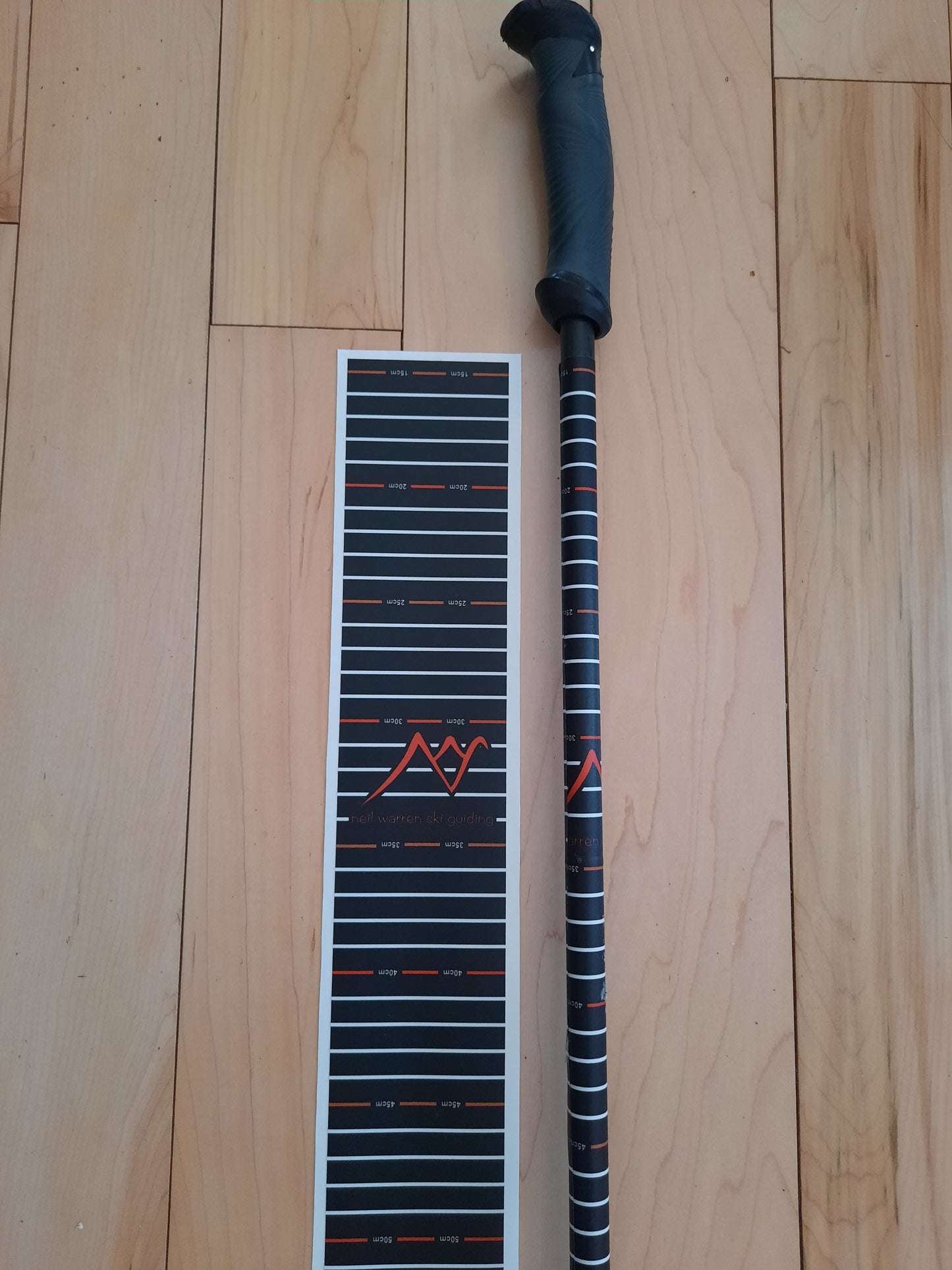 Ski pole ruler sticker - free with other product purchase